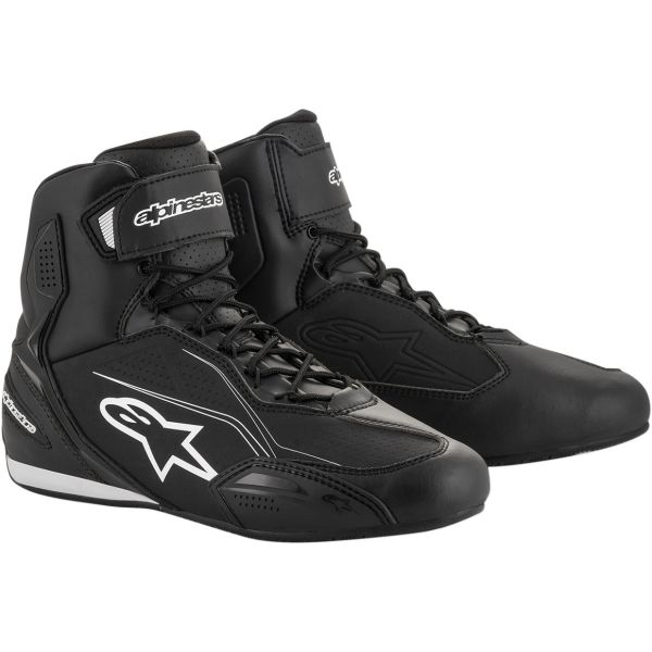 Short boots Alpinestars Moto Faster 3 Black/White Shoes