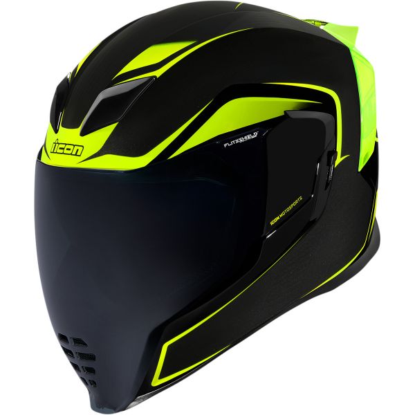  Icon Full-Face Moto Helmet Airflite Crosslink Hi-Vis