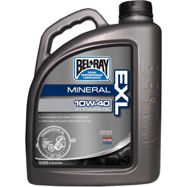 4 stokes engine oil Bel Ray Engine Oil EXL MINERAL 4T 10W-40  4 l