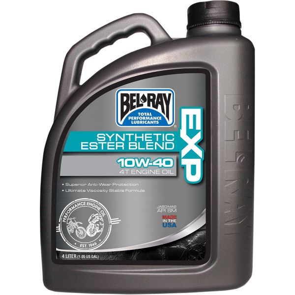 4 stokes engine oil Bel Ray Engine Oil EXP SYNTHETIC ESTER BLEND 4T 10W-40  4 l