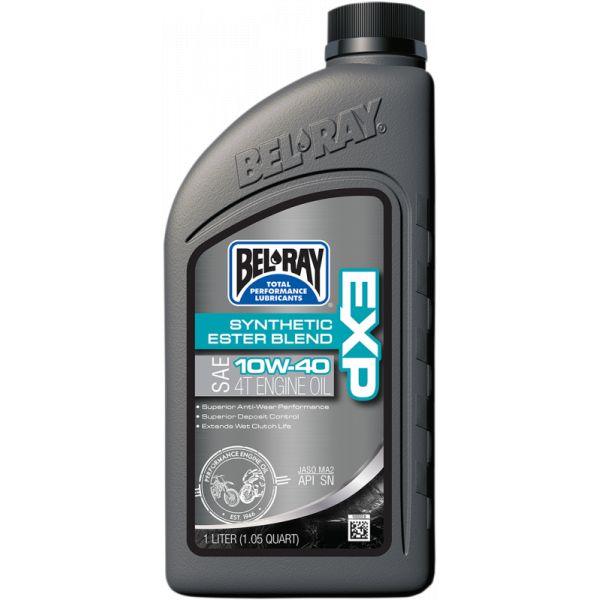 4 stokes engine oil Bel Ray Exp Semi-synthetic Ester Blend 4t Engine Oil 10w40 1 Liter - 99120-b1lw