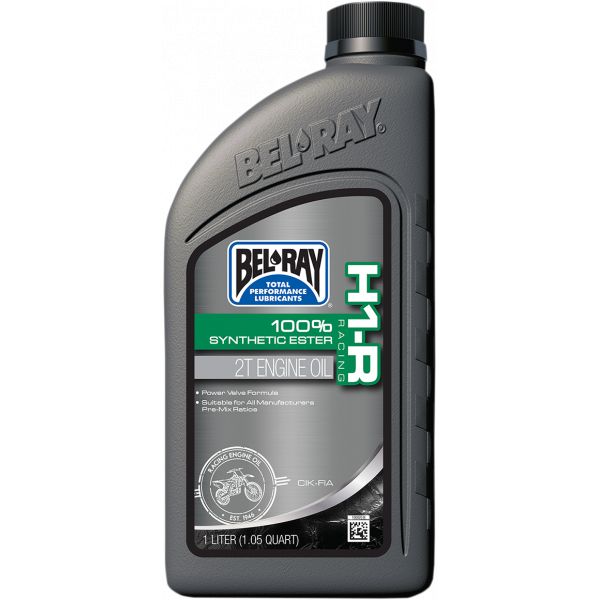 2 stokes engine oil Bel Ray H1-r Racing Synthetic Ester 2t Engine Oil 1 Liter - 99280-b1lw