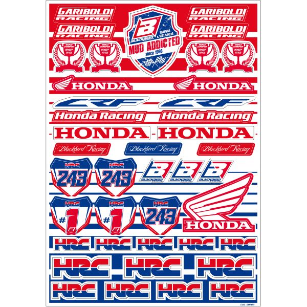  Blackbird Honda Gariboldi Logo Decal Kit 5076g1