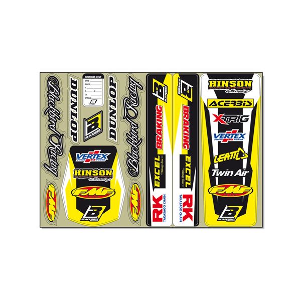 Grafice Moto Blackbird Coala Stickere Standard Logo Yellow 5327