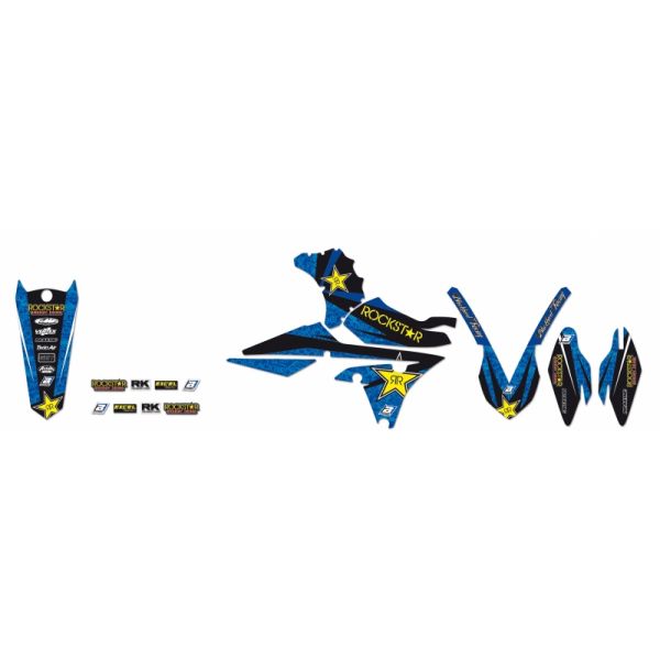 Graphics Blackbird Rockstar Energy Graphic Kit Blue/black/yellow 2232l