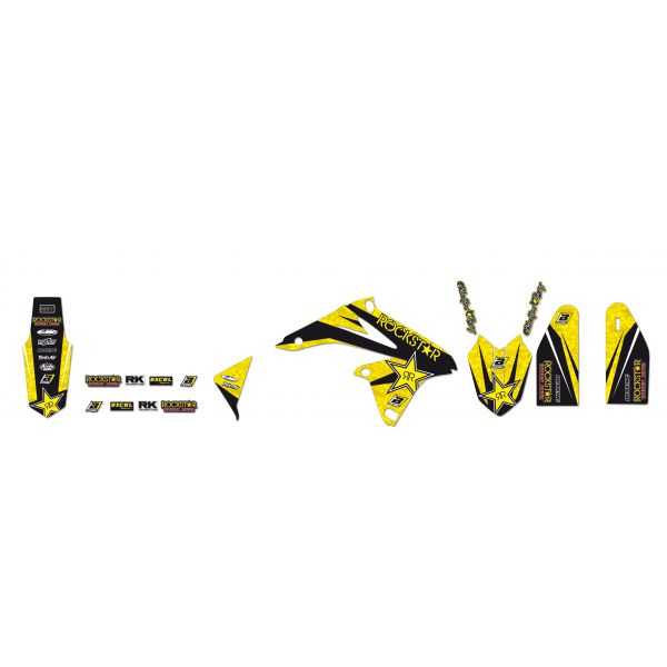 Graphics Blackbird Rockstar Energy Graphic Kit Yellow/black 2315l