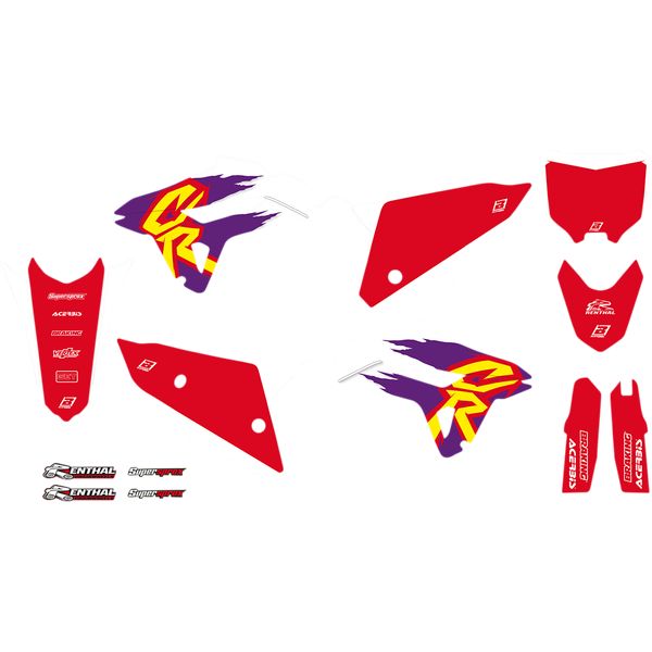 Graphics Blackbird Graphic Kit Retro Seat Cover Included Honda CRF F/CRF R/CRF X