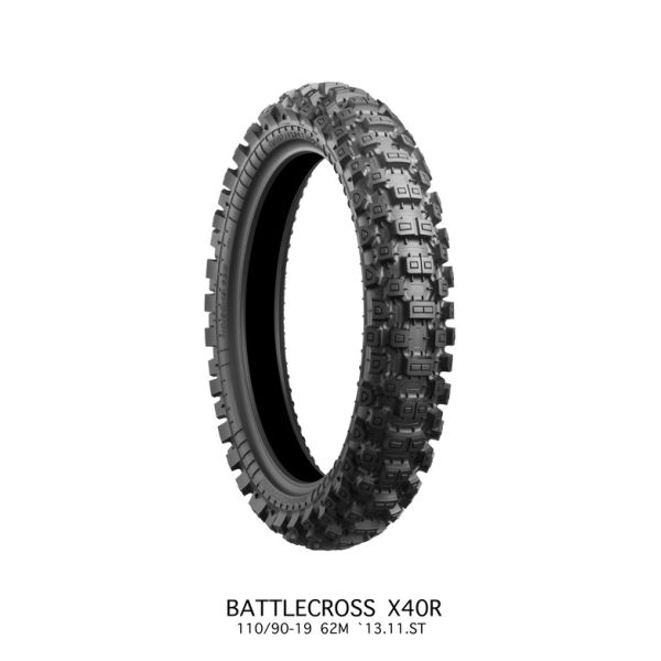 MX Enduro Tires Bridgestone Moto Tire Battlecross X40R HARD 110/90-19 62M TT NHS