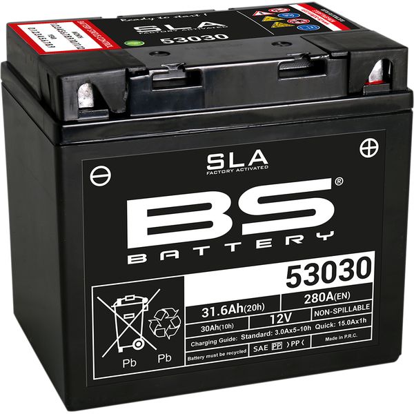 Maintenance Free Battery BS BATTERY Battery 53030 SLA 12 V 280A 300880