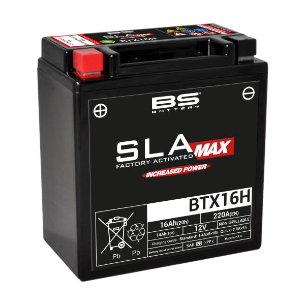  BS BATTERY Baterie Moto Bs Btx16h SLA-max 300896