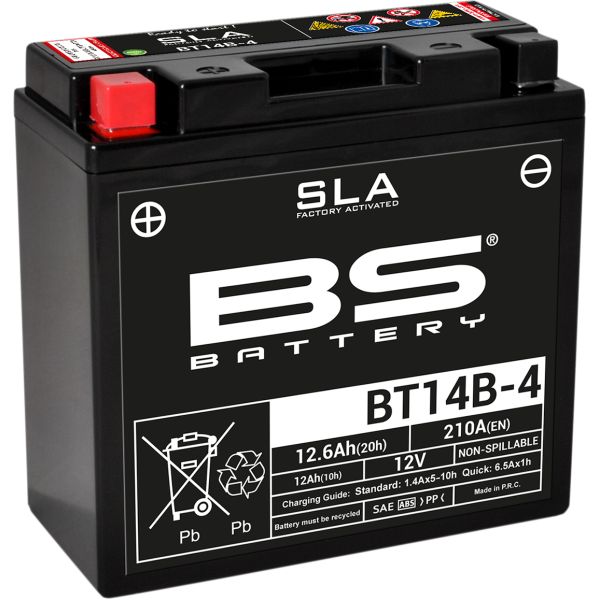 Maintenance Free Battery BS BATTERY Battery Bt14b-4 SLA 12v 210A 300644
