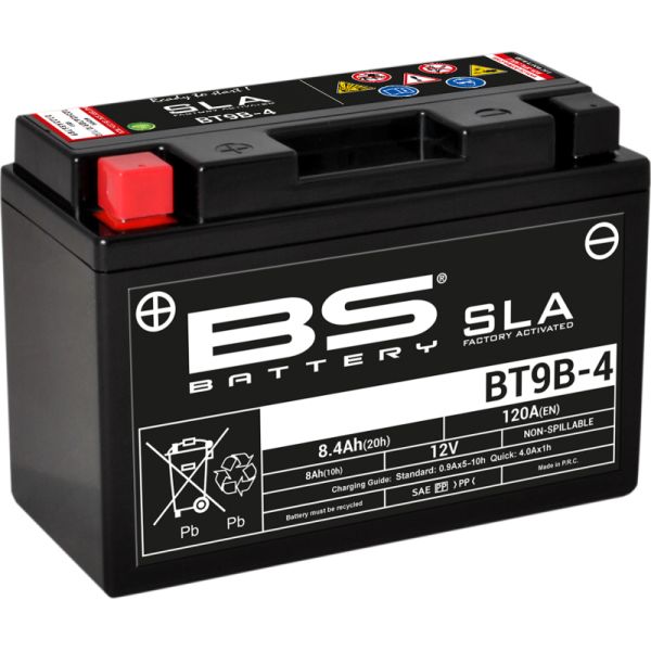  BS BATTERY Baterie Moto Bt9b-4 SLA 12v 120A 300642