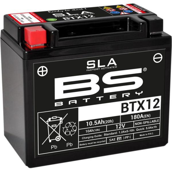  BS BATTERY Baterie Moto Btx12 SLA 12v 180A 300680