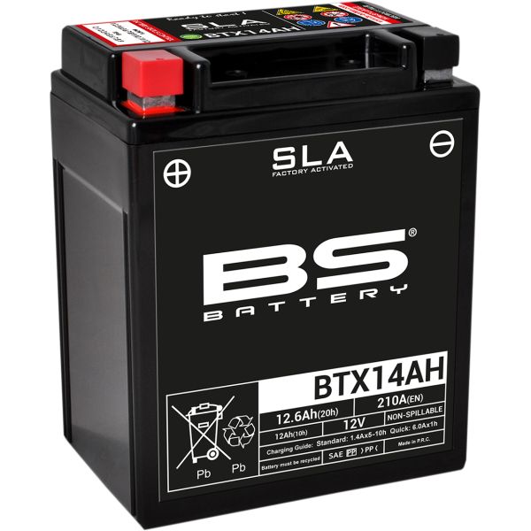  BS BATTERY Baterie Moto Btx14ah SLA 12v 210A 300758