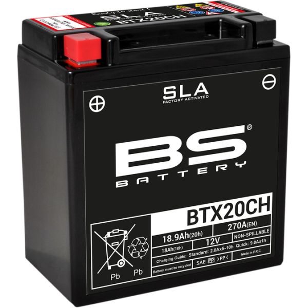  BS BATTERY Baterie Moto Btx20ch SLA 12v 270A 300766