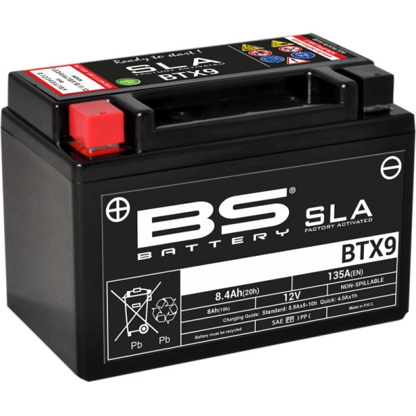  BS BATTERY Baterie Moto Btx9 SLA 12v 135A 300674