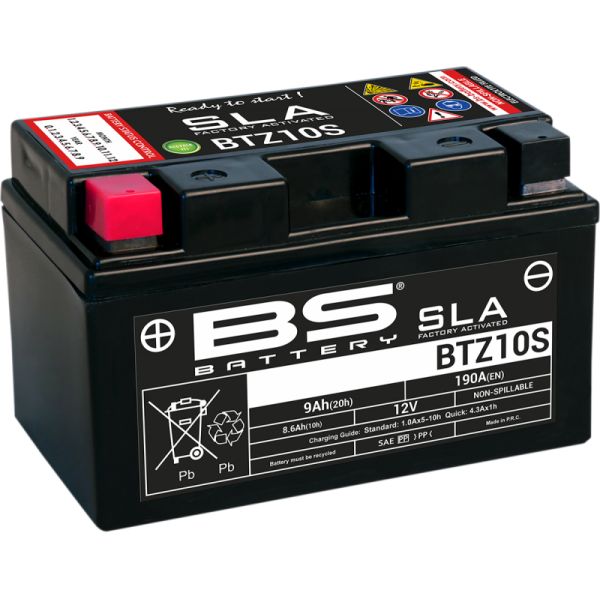 Maintenance Free Battery BS BATTERY Battery Btz10s SLA 12v 190A 300636-1