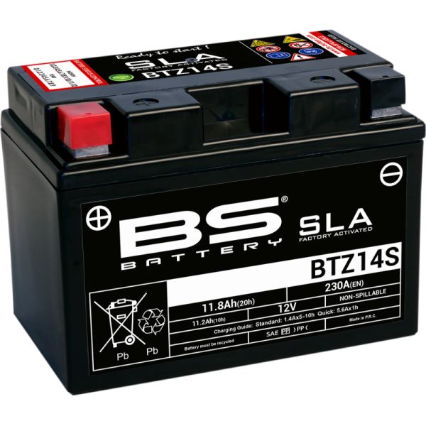 Maintenance Free Battery BS BATTERY Battery Btz14s SLA 12v 230A 300638-1