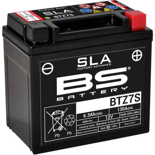Maintenance Free Battery BS BATTERY Battery Btz7s SLA 12v 130A 300635