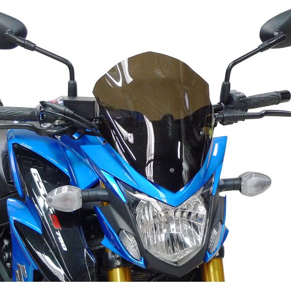 Motorcycle Windscreens Bullster WDSCRN HIGH GSX-S 750 BK BS131HPFN