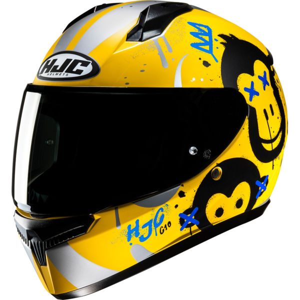 Full face helmets HJC Full-Face Moto Helmet C10 Geti Youth Yellow /Blue/Black 24