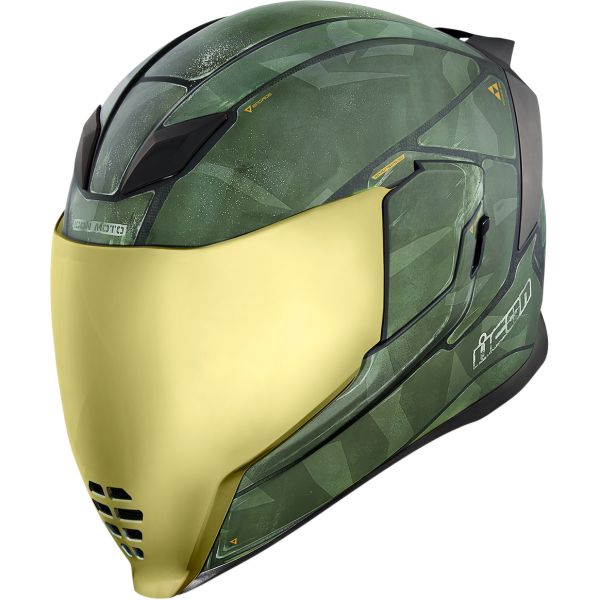  Icon Full-Face Moto Helmet Airflite Bscar2 Green