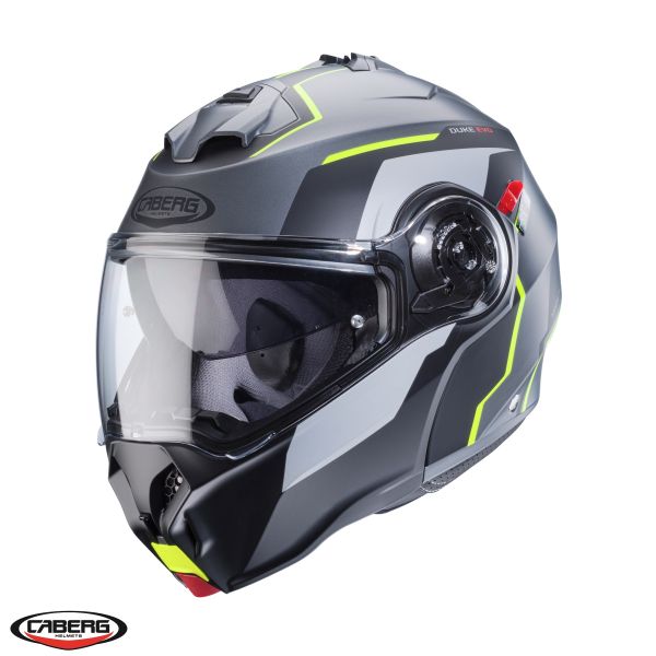 Flip up helmets Caberg Flip-Up Moto Helmet Duke Evo Move SV L1 Matt Black/Yellow 24