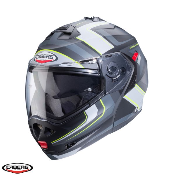 Flip up helmets Caberg Flip-Up Moto Helmet Duke X SV Tour I5 Matt Black/Yellow 24