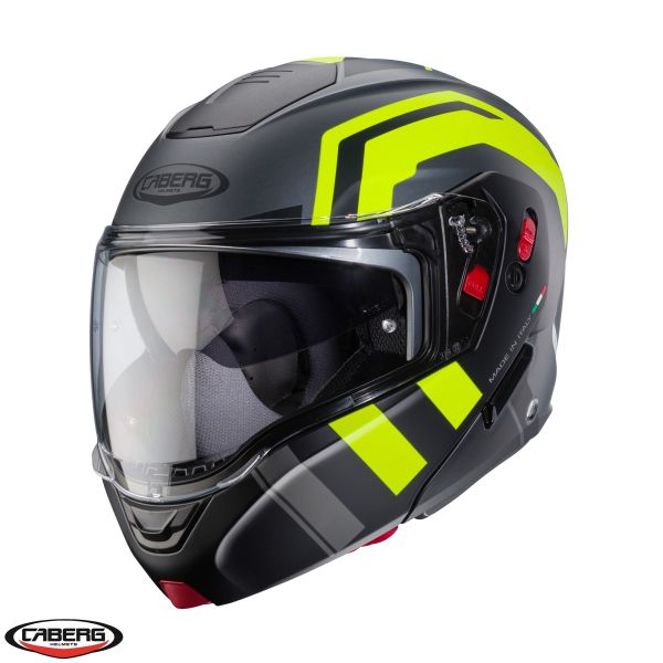 Flip up helmets Caberg Flip-Up Moto Helmet Horus X Road L1 Matt Black/Yellow 24