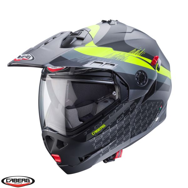 Flip up helmets Caberg Flip-Up Moto Helmet Tourmax X SV Sarabe L1 Matt Black/Fluo Yellow 24