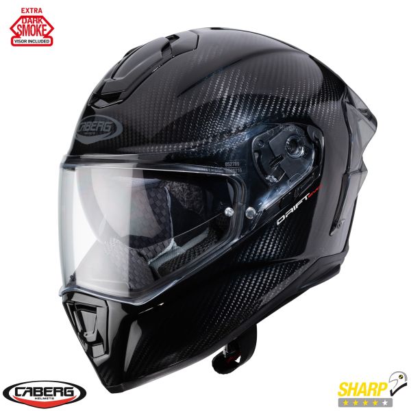 Full face helmets Caberg Full-Face Moto HelmetDrift Evo Carbon Pro Glossy Black 24 