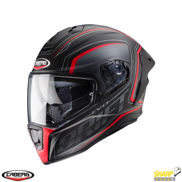 Full face helmets Caberg Full-Face Moto HelmetDrift Evo SV Interga H9 Matt Black/Red 24