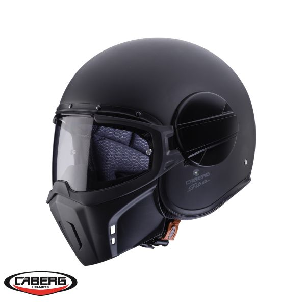 Jet helmets Caberg Open-Face Moto Helmet Ghost Matt Black 24