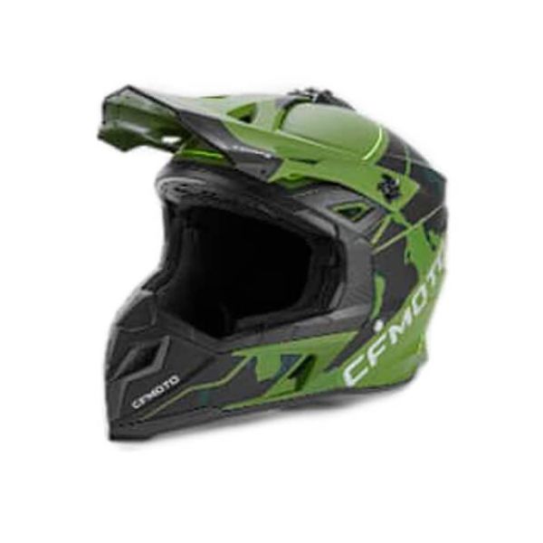  CFMOTO Off Road ATV Helmet Black - Camo Green