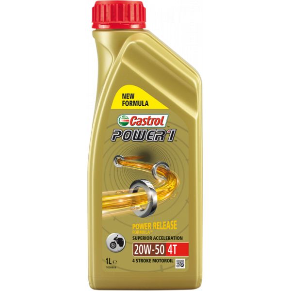 4 stokes engine oil Castrol Power 1 4-stroke Sae 20w50 Partly Synthetic 1 Liter - 2207052-15049a