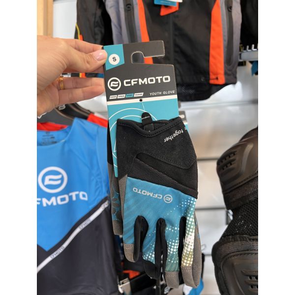 Kids Gloves MX-Enduro CFMOTO ATV Gloves Youth OEM Gradient Blue 85214G-007