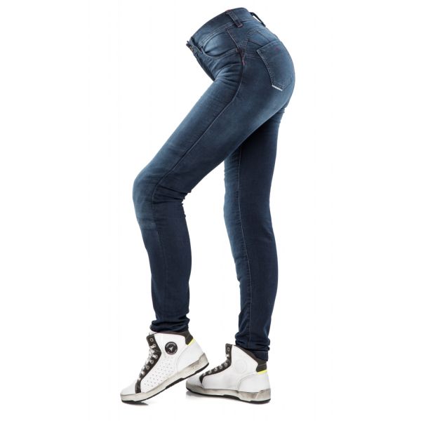 Riging Womens Jeans City Nomad Lady Moto Jeans Kim Blue