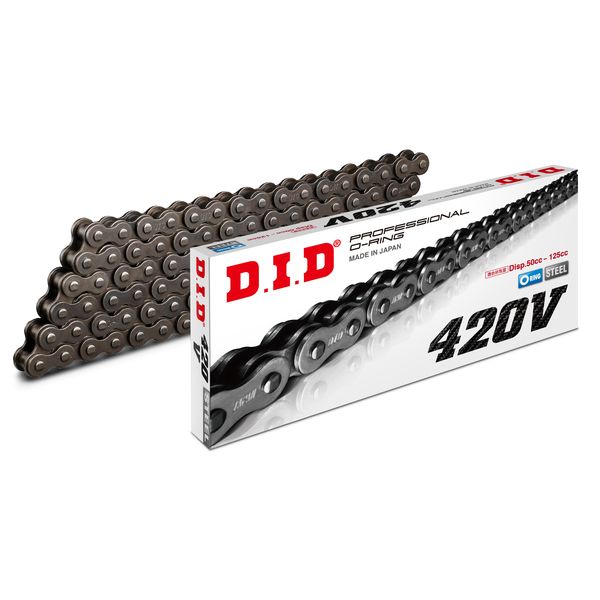 Chain Kit Street Bikes D.I.D. Moto Chain 420 S Silver 126 Connecting Link 12220639