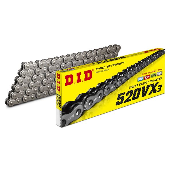 Chain kit D.I.D. Moto Chain 520 S Silver 102 Connecting Link 12231714