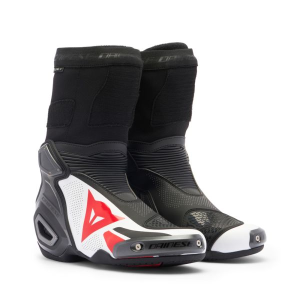 Echipamente DAINESE Dainese Cizme Moto Racing Axial 2 Air Black/White/Lava/Red 25