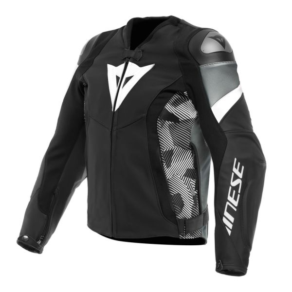 Echipamente DAINESE Dainese Geaca Moto Piele Avro 5 Black/White/Anthracite 25