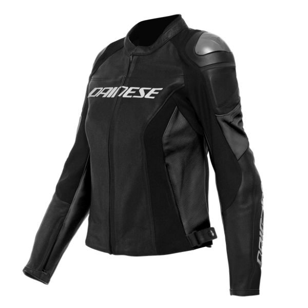 Dainese Moto Gear Dainese Lady Leather Moto Jacket Racing 4 Perf. Black/Black 23