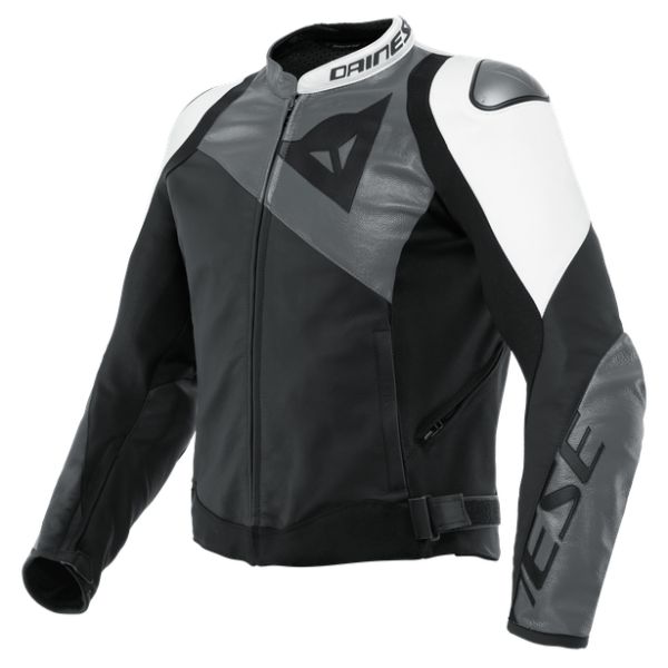Dainese Moto Gear Dainese Leather Moto Jacket Sportiva Black-Matt/Anthracite/White 23