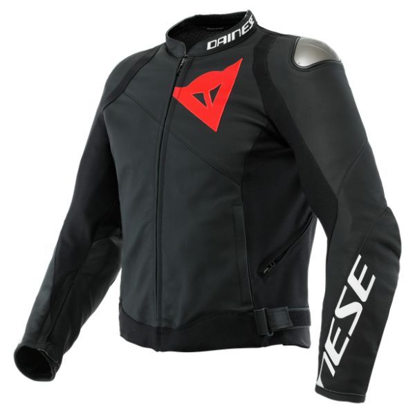 Dainese Moto Gear Dainese Leather Moto Jacket Sportiva Black-Matt/Black-Matt/Black-Matt 23