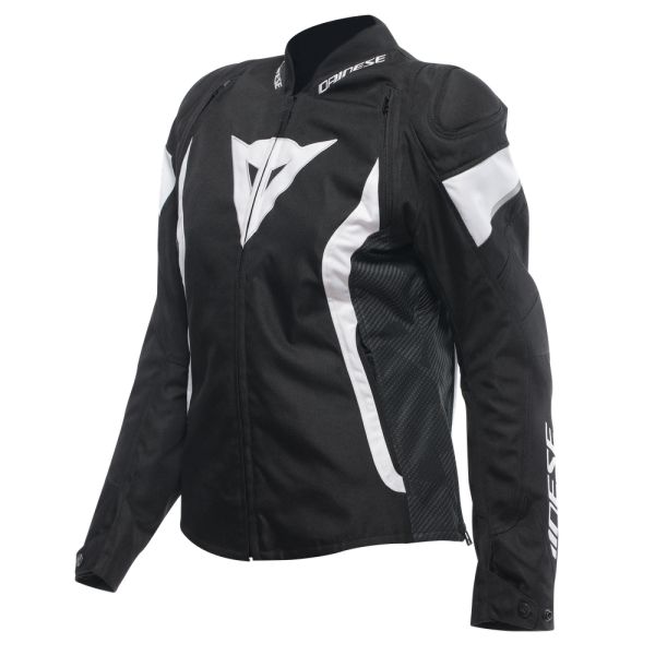 Echipamente DAINESE Dainese Geaca Moto Racing Textila Dama Avro 5 Tex Black/White/Black 25