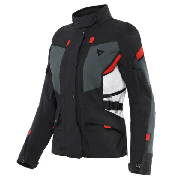 Dainese Moto Gear Dainese Textile Lady Moto Jacket Carve Master 3 Gore-Tex Black/Ebony/Lava-Red 23