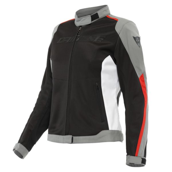 Dainese Moto Gear Dainese Textile Lady Moto Jacket Hydraflux 2 Air D-Dry Black/Charcoal-Gray/Lava-Red 23