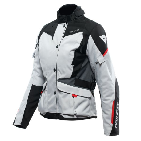 Dainese Moto Gear Dainese Textile Lady Moto Jacket Tempest 3 D-Dry Glacier-Gray/Black/Lava-Red 23