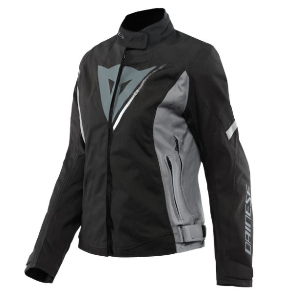 Dainese Moto Gear Dainese Textile Lady Moto Jacket Veloce D-Dry Black/Charcoal-Gray/White 23