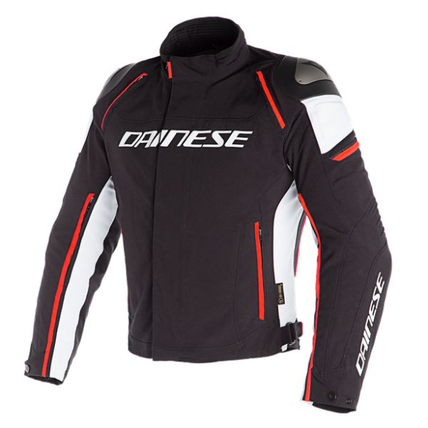  Dainese Geaca Moto Textila Racing 3 D-Dry Black/White/Fluo-Red 23